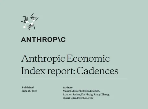 Anthropic Economic Index report: Cadences